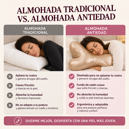 Almohada Antiedad Premium- Velora Contour