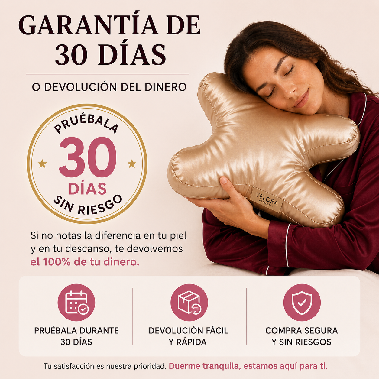 Almohada Antiedad Premium- Velora Contour