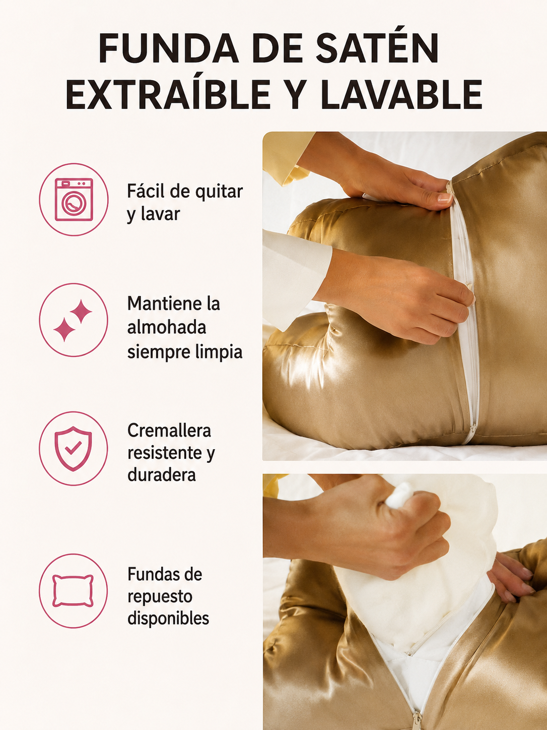 Almohada Antiedad Premium- Velora Contour