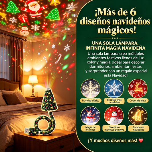 🎄 Proyector Mágico de Navidad + ¡24 Sorpresas GRATIS! 🎁
